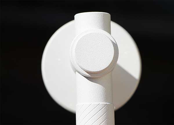 madame steel poignée eva finition blanc texturé