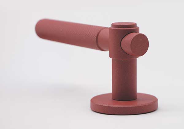 madame steel poignée mia finition rose paillette