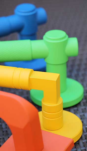 madame steel poignées couleurs