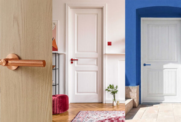 3 styles d'intérieurs pour 3 poignée de porte